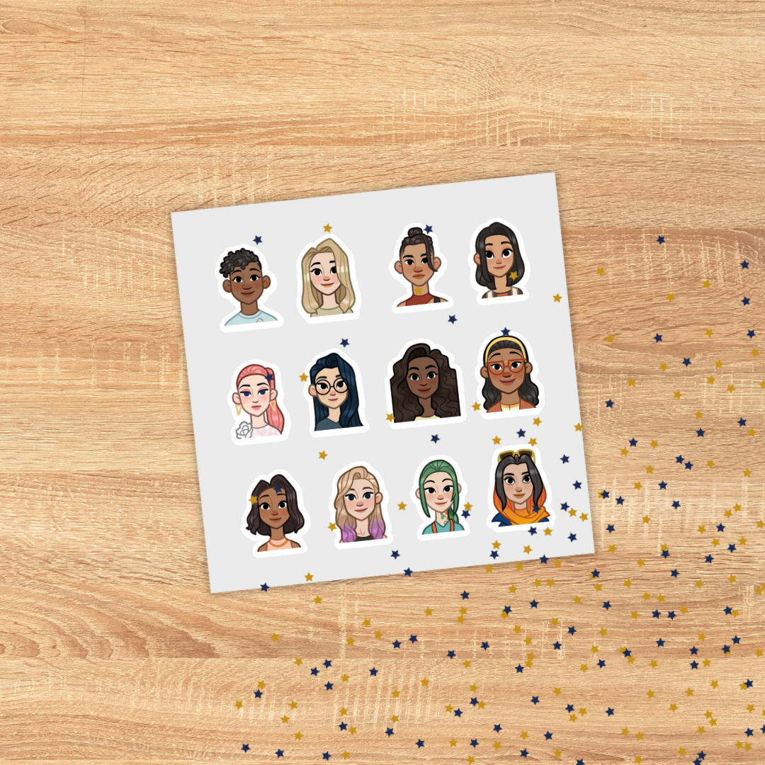 Dateables Sticker Set – Threading Pixels