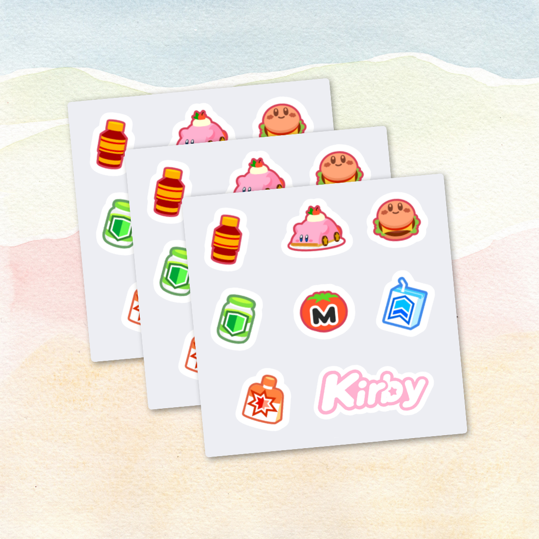 Kirby Treats Sticker Sheet