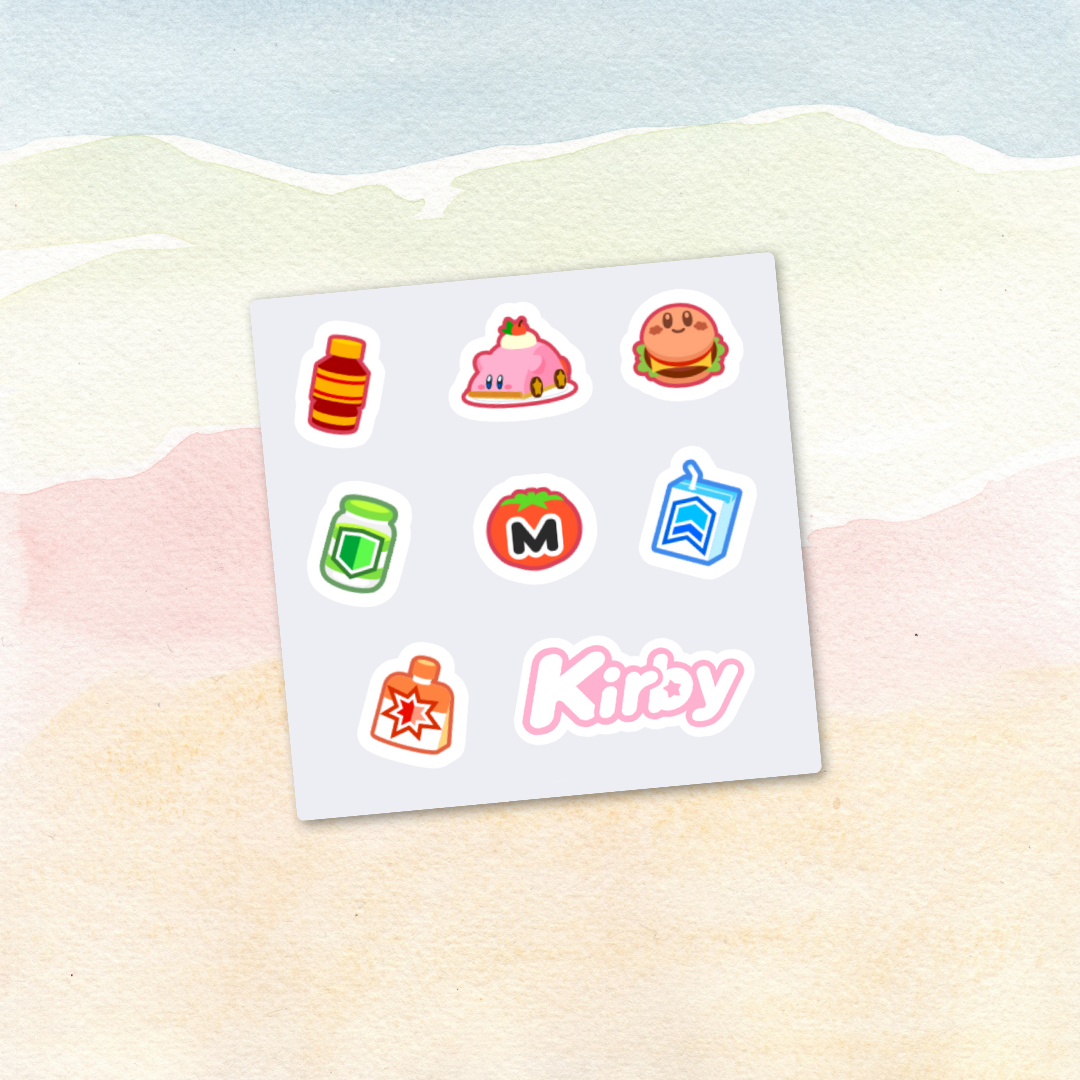 Kirby Treats Sticker Sheet