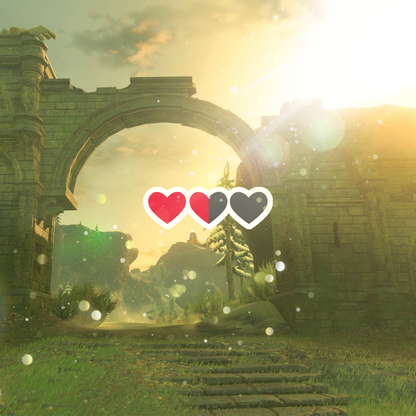 Zelda Hearts Sticker