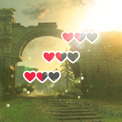 Zelda Hearts Sticker