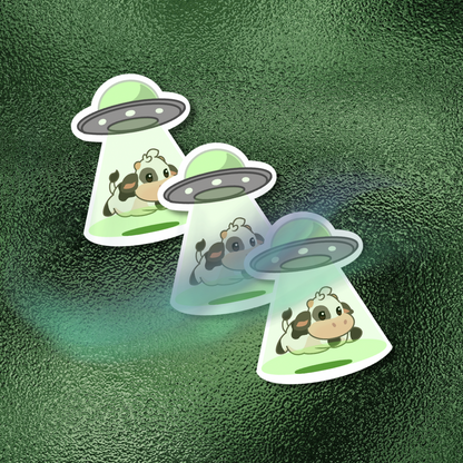 Space Baby Cow Sticker
