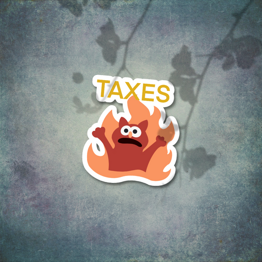 Taxes Sticker