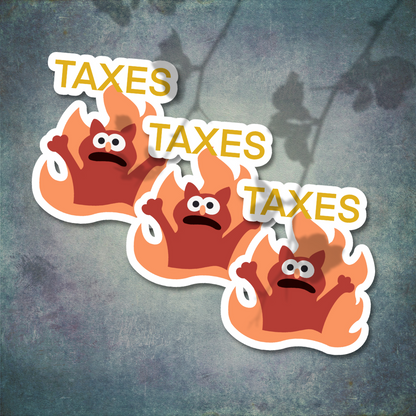 Taxes Sticker