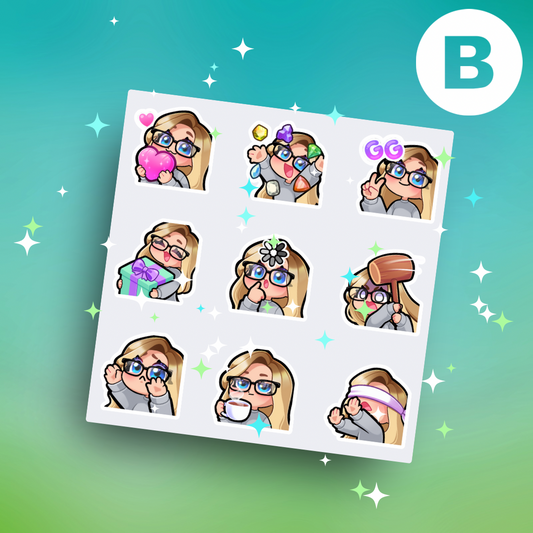 Sunstone Emotes Sticker Set B